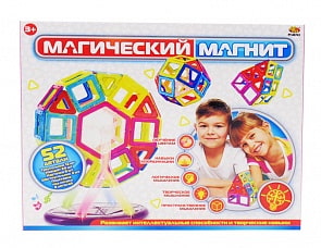 Конструктор - Магический магнит, 52 предмета (ABtoys, PT-00743)