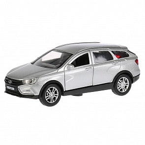 Машина металлическая Lada Vesta Sw Cross, 12 см, открываются двери и багажник, инерционная (Технопарк, VESTA-CROSS-SL)