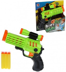 Пистолет с 3 мягкими пулями (Наша игрушка, 577)