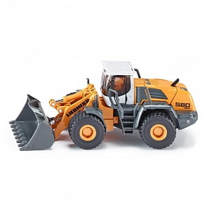 Металлическая модель – Бульдозер-погрузчик Liebherr R580, 1:50 (Siku, 3533)