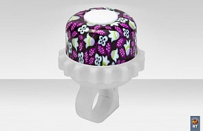 Звонок алюминий 23R-08/210118 - Цветы, бело-фиолетовый (RT, 4222RT)