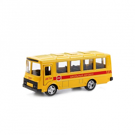 Автобус ПАЗ Дети, инерционный металлический  