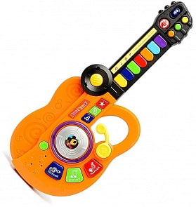 Детская гитара-синтезатор «Маша и медведь» со световыми эффектами (Играем вместе, BB778-R2sim)