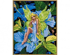 Картина, раскраска по номерам - Цветочный эльф (Schipper, 9130647)