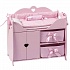 Кроватка-шкаф для кукол с постельным бельем, розовый  - миниатюра №1