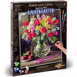 Картина для раскрашивания по номерам - Цветы из домашнего сада, 40 х 50 см (Schipper, 9130790)