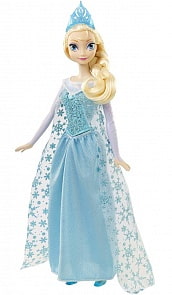 Кукла Эльза, поёт песню (по-русски) из мультфильма Холодное сердце (Mattel, DFR33)