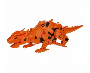 Сборная модель RoboLife - Робо-ящер, оранжевый, 46 деталей (1Toy, Т19099)
