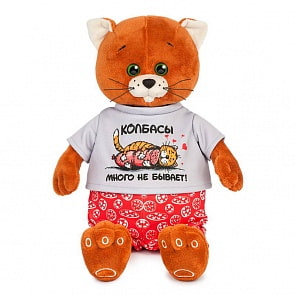 Мягкая Игрушка из серии Колбаскин&Мышель - Колбаскин в красных труселях, 25 см., в коробке (MaxiToys, MT-MRT101704-25)