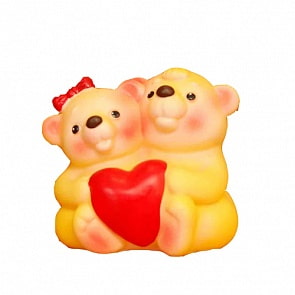 Фигурка - Медвежата влюбленные, пвх (Огонек, ОГ843)