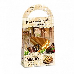 Набор для создания мыла своими руками - Карамельный бисквит, серия Кондитерская (Аромафабрика, С0208)