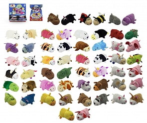 Мягкая плюшевая игрушка Вывернушка мини 2 в 1, 8 см, 28 видов (1toy, Т14339) (ассортимент)