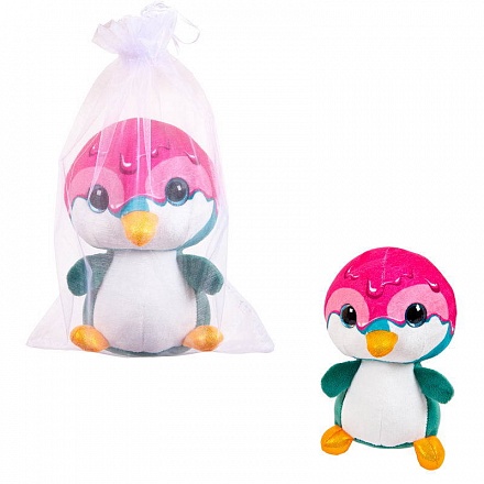 Мягкая игрушка в подарочном мешочке из серии Сладкая глазурь – Пингвин, 16 см 