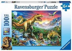 Пазл - У динозавров, 100 элементов (Ravensburger, 10665)