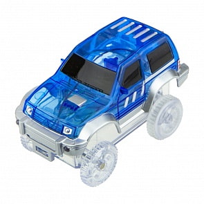 Синий кроссовер с 3 лампочками для игр с гибким треком (1toy, Т16667СИН)