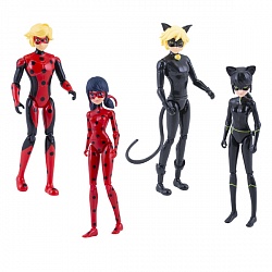 Набор из серии Леди Баг и Супер-Кот - 4 героя с аксессуарами, 14 см. (Bandai, 39945) - миниатюра