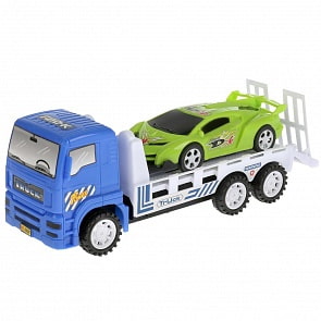 Трейлер инерционный с машинкой, разные цвета (B1823911) (ассортимент)