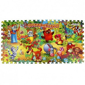Коврик- пазл Союзмультфильм, 8 сегментов (Играем Вместе, FS-CRTsim)