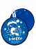 Сани-ледянка круглая – Пингвины, голубой, 46,5 см  - миниатюра №1