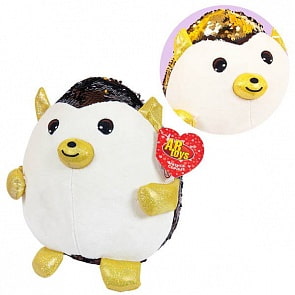 Мягкая игрушка - Ежик с пайетками, 20 см (AbToys, MP011)