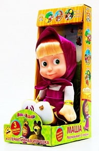 Мягкая игрушка Маша из мультфильма «Маша и медведь», рассказывает 3 сказки (Мульти-Пульти, V85833/30Y)