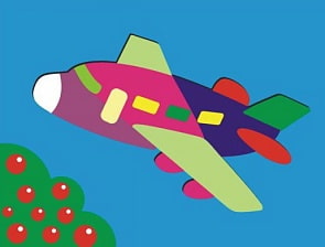 Деревянный пазл в рамке – Самолёт (Wooden Toys, DE16)