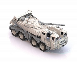 Тягач военный - Арктика с танком (Нордпласт, Н-288) - миниатюра