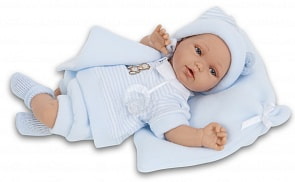 Интерактивная кукла Марти в голубом, озвученная, 29 см. (Antonio Juan Munecas, 1776B)