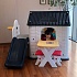 Детский игровой комплекс для дома и улицы: игровой домик, игровой столик, 2 стульчика, баскетбольное кольцо с мячом, детская пластиковая горка, Navy-White  - миниатюра №4