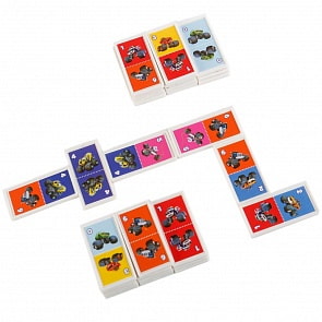 Домино пластиковое - Вспыш 3-в-1 (Умка, 4690590122976sim)