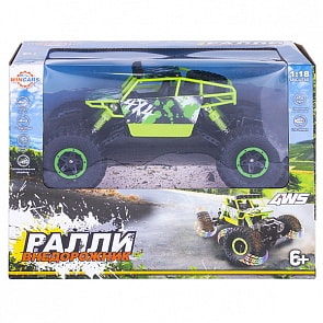Р/у Ралли-внедорожник 4х4, рулевое управление на обеих осях, USB-зарядка (Wincars, BP-2024)