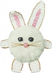 Набор для творчества Фигурка из помпона своими руками - Зайка (Клевер, АА09-102)