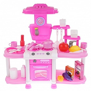 Детская кухня с аксессуарами – Play AtHome, свет, звук (1901U241)