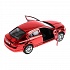 Машина металлическая Skoda Octavia, цвет - хром красный, 12 см., открываются двери, инерционная  - миниатюра №1
