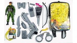 Набор игровой военный в рюкзачке (Junfa Toys, 88788)
