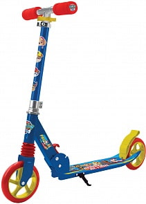 Самокат из серии Щенячий патруль 2-х колесный алюминий комби, колеса PU 145 мм, подножка, передняя амортизация, ручки складные EVA (1toy, Т17016)