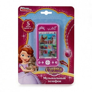 Телефон музыкальный «София Дисней», 5 песен (Умка, TT837-SOFsim)
