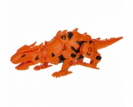 Сборная модель RoboLife - Робо-ящер, оранжевый, 46 деталей 
