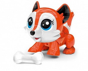Робот-конструктор Лисенок с пультом управления, свет и звук (Junfa, K-77)