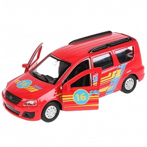 Машина инерционная металлическая - Lada Largus Спорт 12 см, открываются двери и багажник (Технопарк, SB-16-47-S-WB)