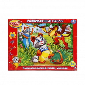 Развивающие пазлы в рамке Умные Игры - Крошка енот (Умка, 4690590102138)
