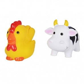 Набор для купания - Коровка и курочка, пвх (Жирафики, 681268)