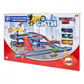 Двухуровневая парковка - АвтоСити, 53 детали (ABtoys, PT-00860)