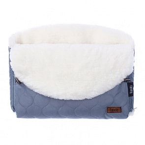 Муфта меховая для коляски Nuovita Polare Bianco Grigio/Серый (Nuovita, NUO-mPOLB_2130)