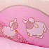 Комплект - Веселые овечки, розовый  - миниатюра №8