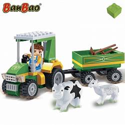 Конструктор Фермерский трактор, 115 деталей (Banbao, 8586) - миниатюра