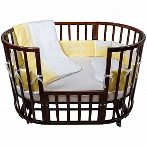 Комплект в кроватку Chepe for Nuovita - Tenerezza /Нежность, 6 предметов, бело-желтый (Chepe, 071053)