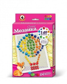 Мозаика Classic 140 элементов, диаметр 10 и 15 мм (Русский стиль, 3958sim)