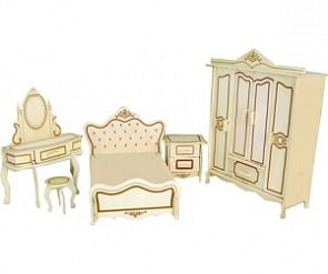 Модель деревянная сборная - Мебель для куклы (Wooden Toys, P256)