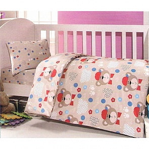 КПБ из 3 предметов UPS PUPS Мишка (бежевый)